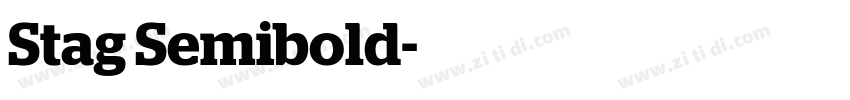 Stag Semibold字体转换